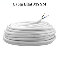 Cablu Electric Litat MYYM Alb 2X2.5MM rola 100M - Magelectrocon