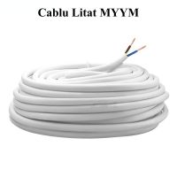 Cablu Electric Litat MYYM Alb 2X1MM rola 100M - Magelectrocon