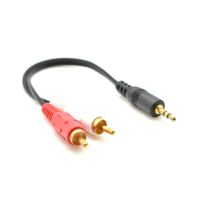 Cablu Audio Jack 3.5mm Tata la 2 Rca Tata 15cm - Magelectrocon