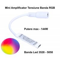 Mini Amplificator RGB cu Mufa DC 12V - Magelectrocon