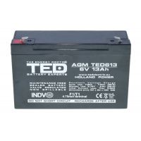 Acumulator Plumb Acid 6V 13A TED - Magelectrocon